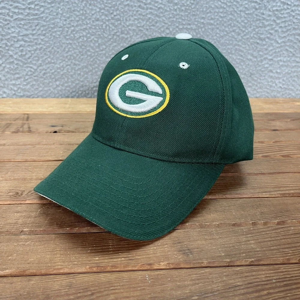 Green Bay Packers Hat Adult Green Strap Back‎ Dad Cap NFL Football NFC Wisconsin